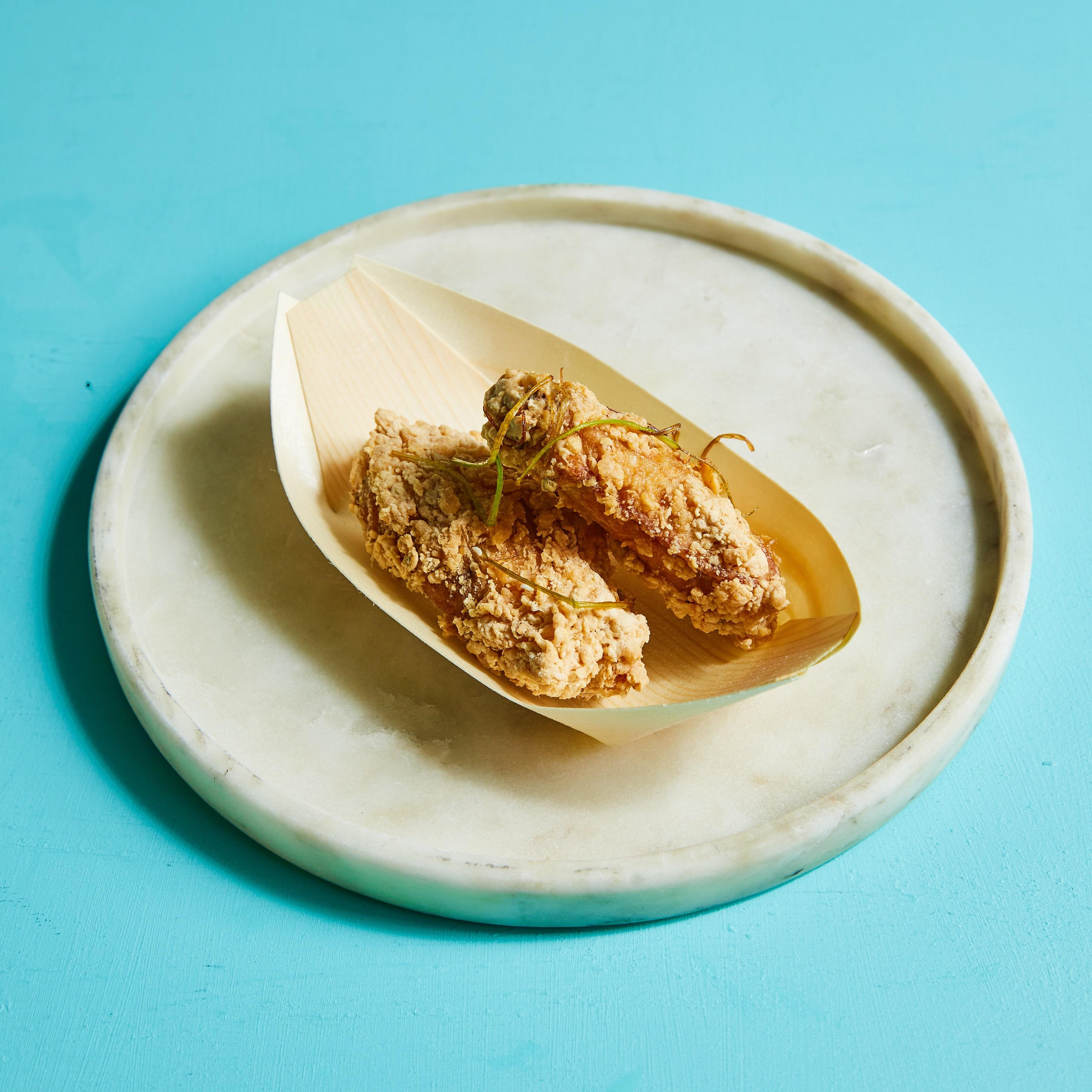 Korean Fried Chicken With Kimchi Aioli