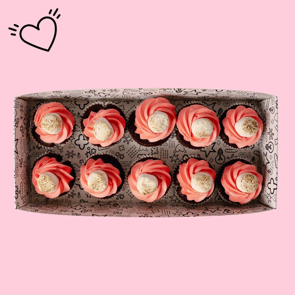 Midnight Fudge & Torched Marshmallow Cake Box
