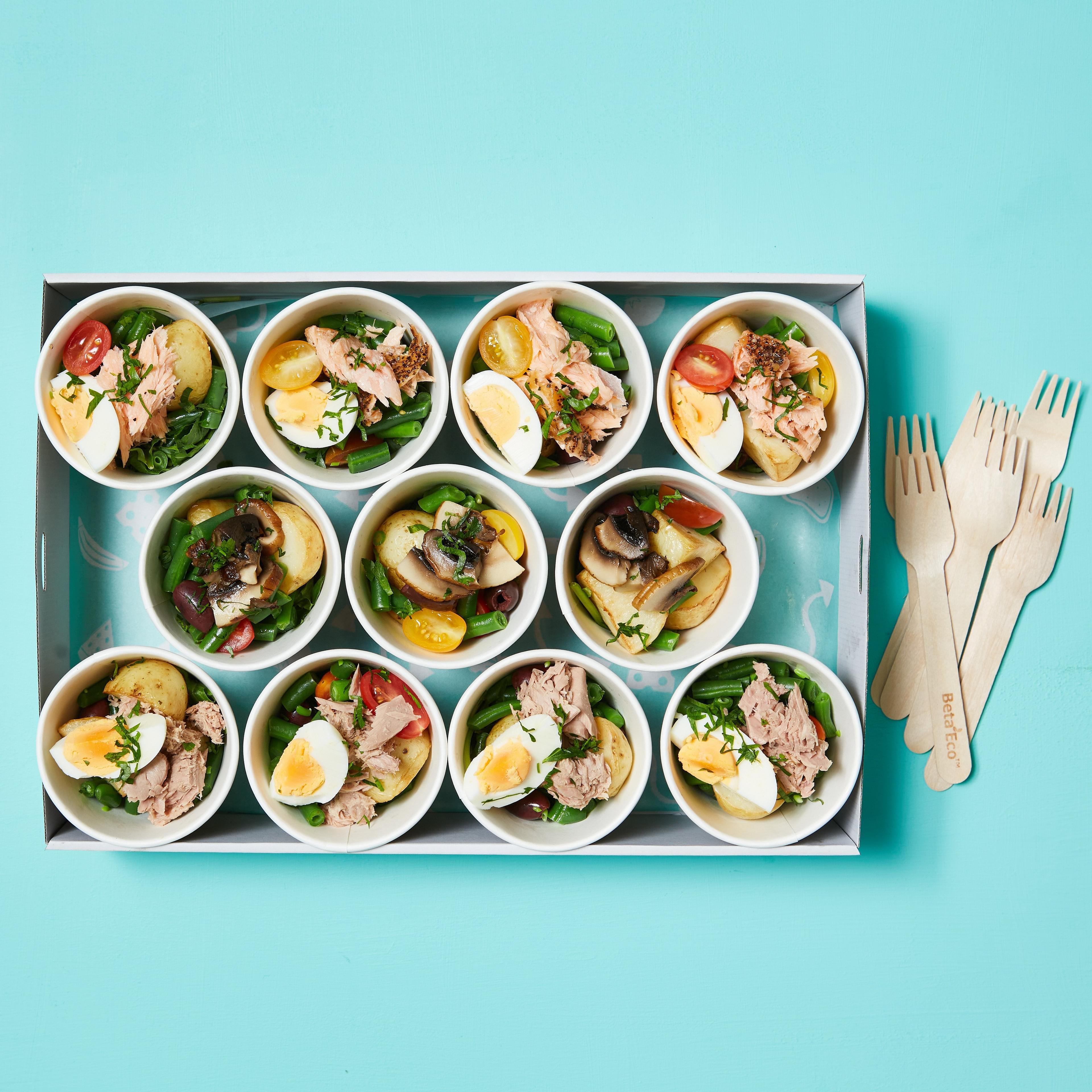 Mini Nicoise Salad Cup Platter