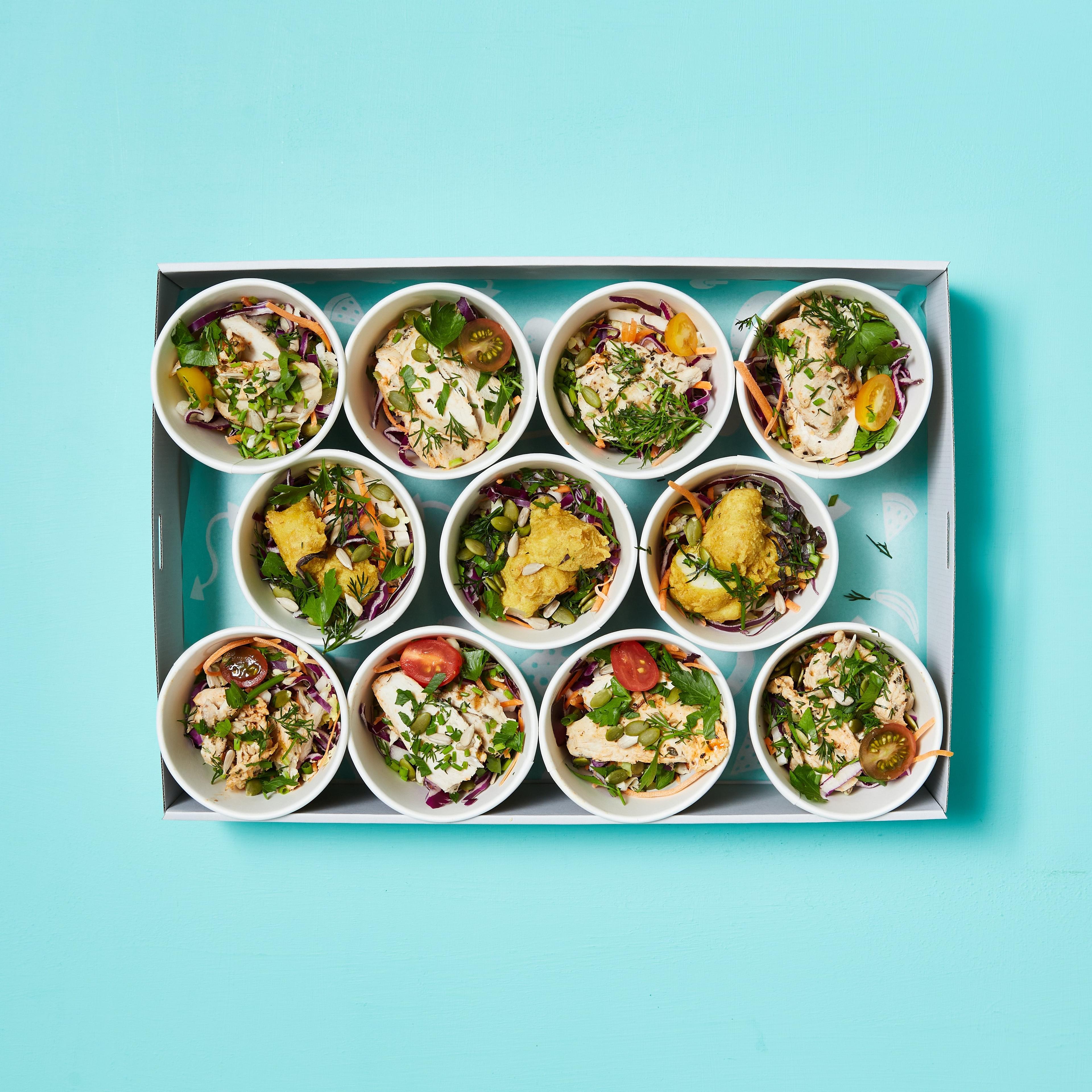 Mini Shredded Southern Slaw Cup Platter