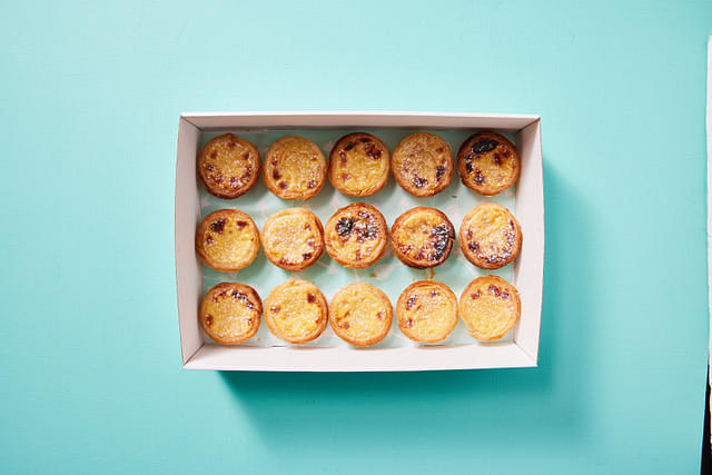 Freshly Baked Portuguese Tarts with Cinnamon