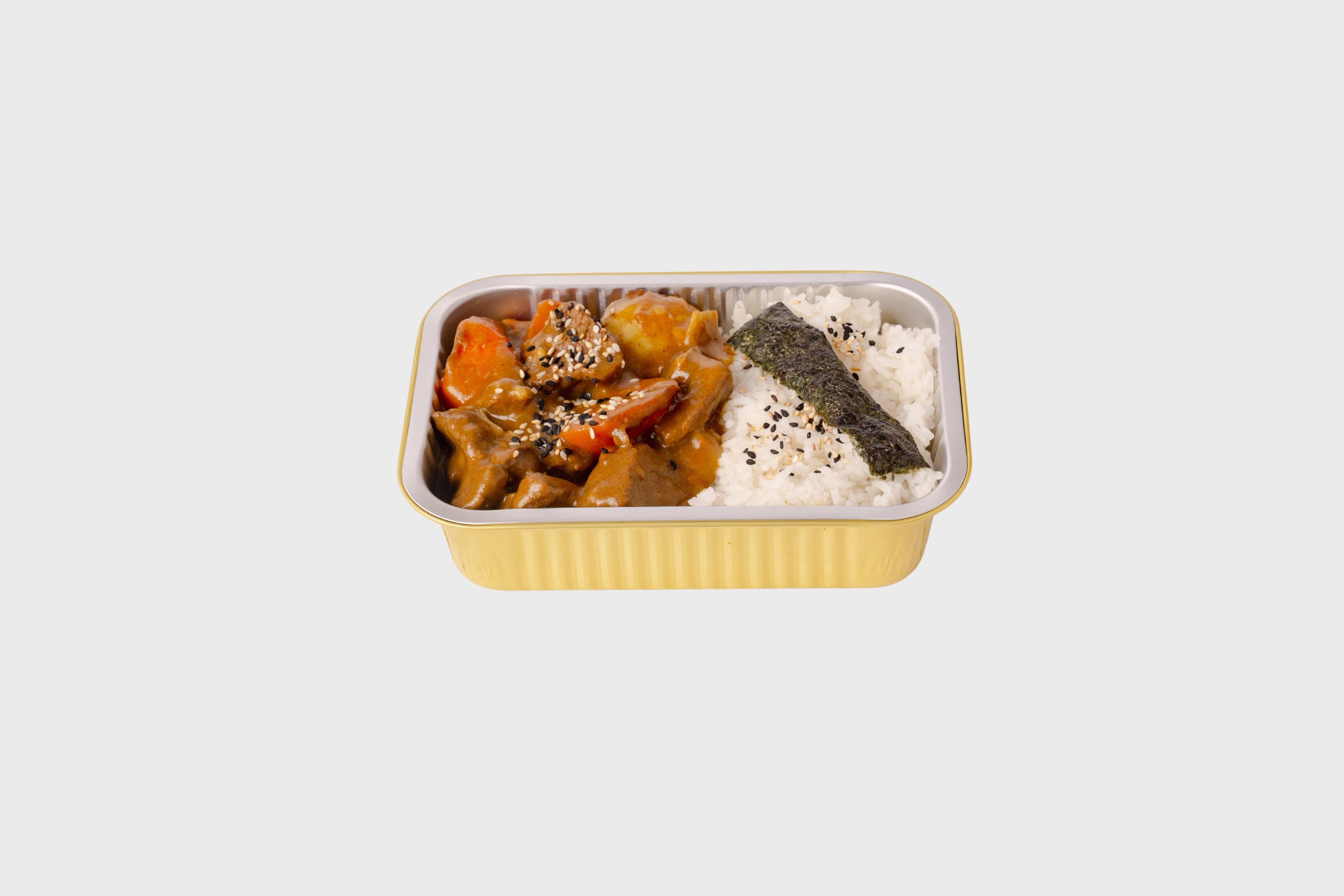Traditional Japanese Curry, Steamed Rice, Toasted Sesame & Seaweed