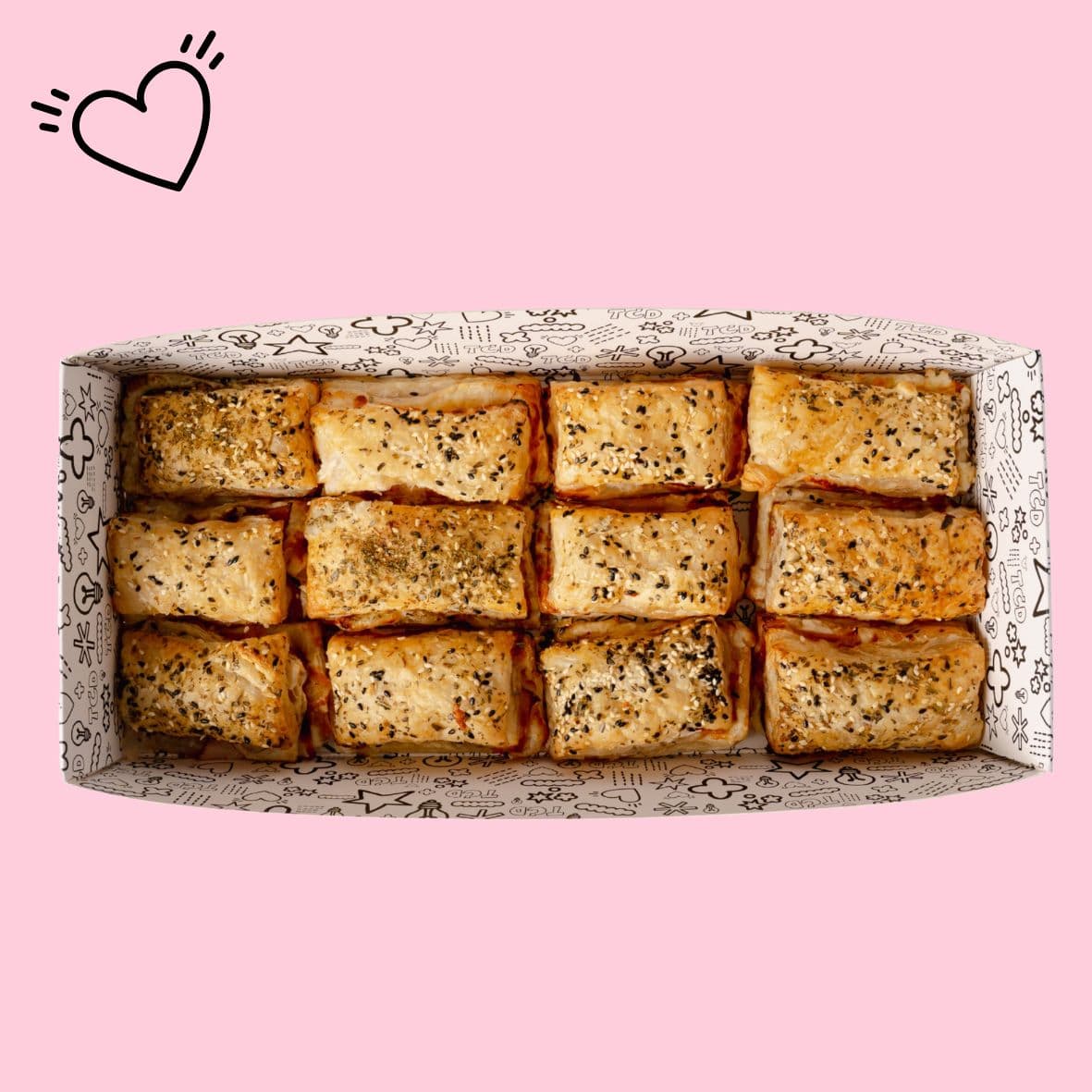 Za'atar, Hot Honey & Our Signature Cheese Filled Puff Pastry Sandwich