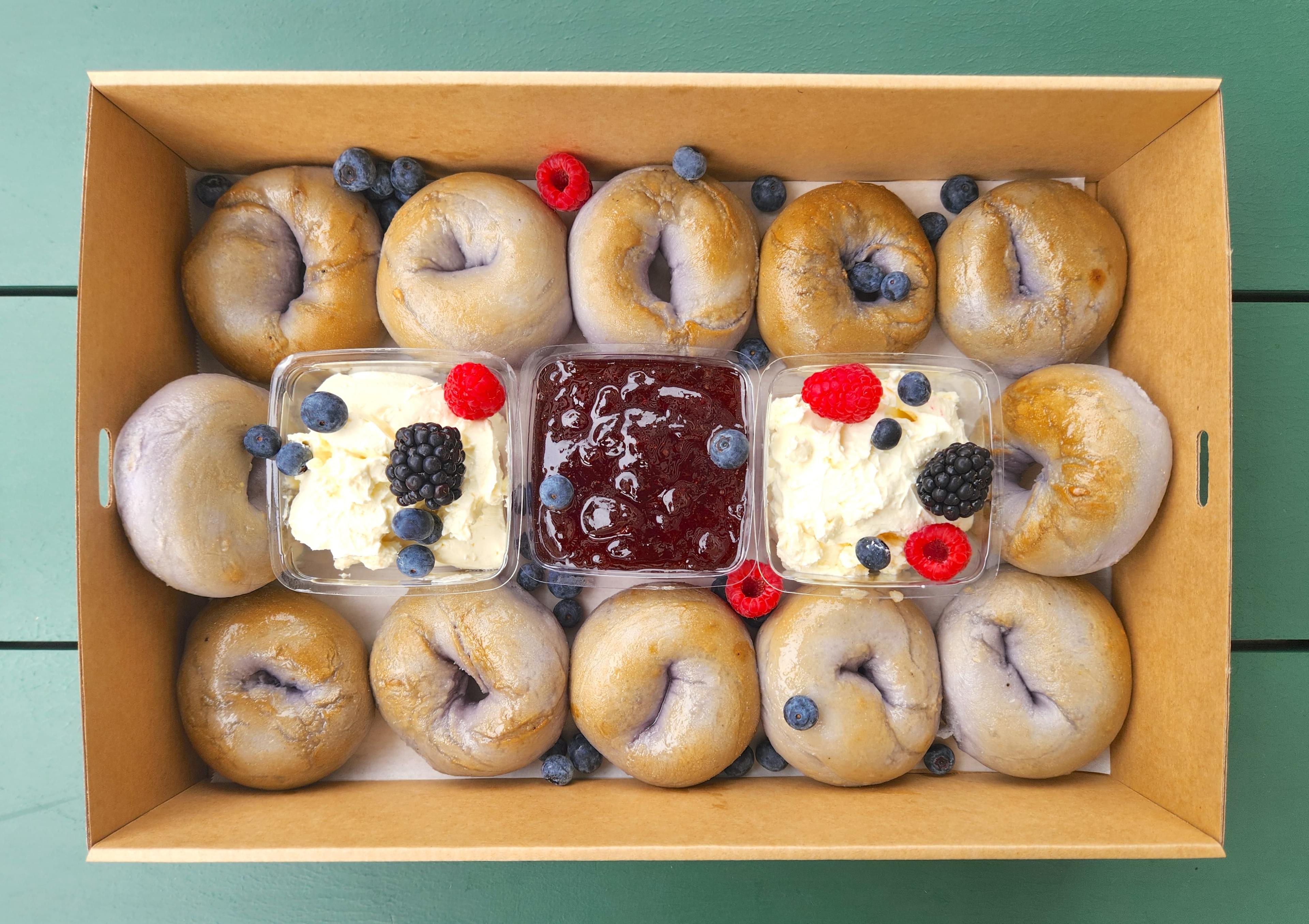 Petite Blueberry Bagels