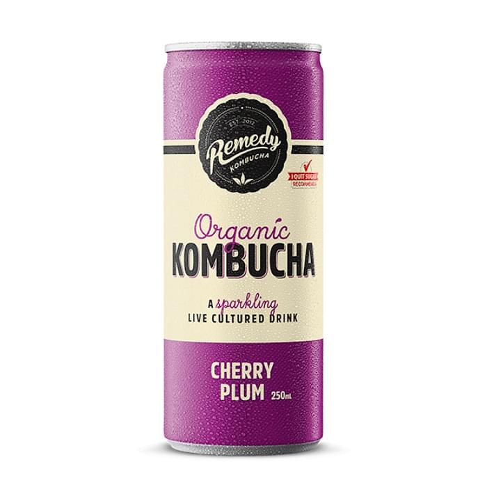 Remedy Kombucha, Cherry Plum