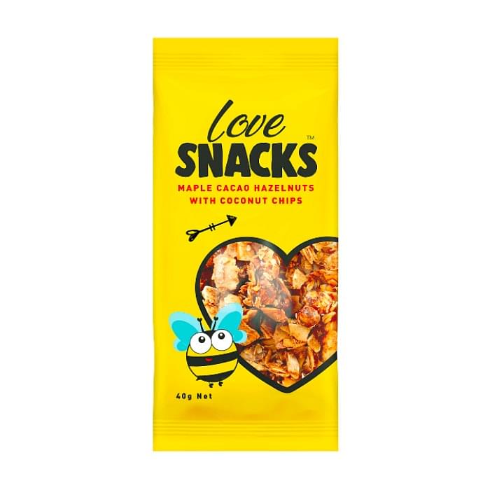 Love Snacks, Maple Cacao Hazelnuts W Coconut Chips