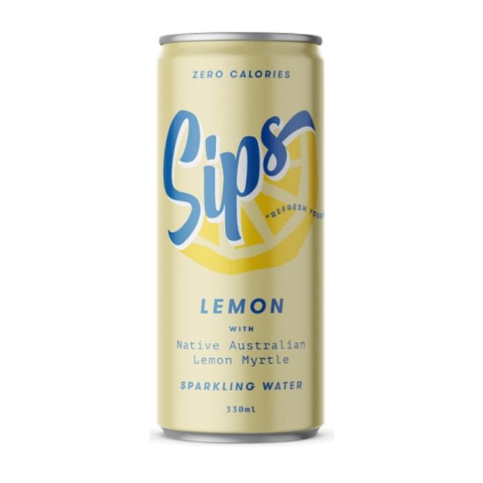 Sips Sparkling Water, Lemon