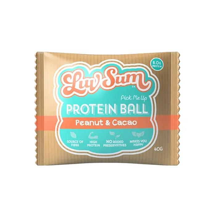 Luv Sum, Protein Ball, Peanut Cacao, 40g