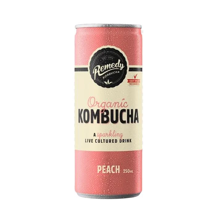 Remedy, Organic Kombucha, Peach
