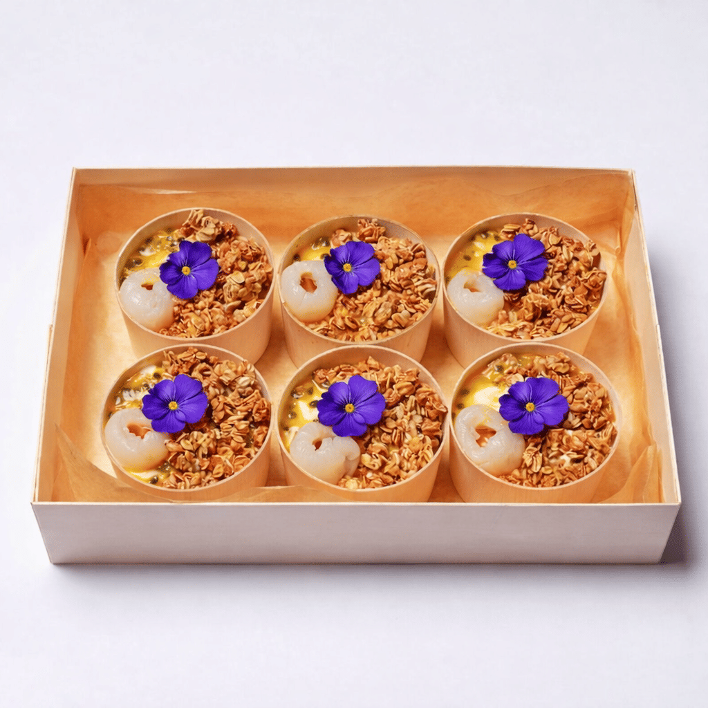 Freeze Dried Yuzu & Ube Yoghurt Cups