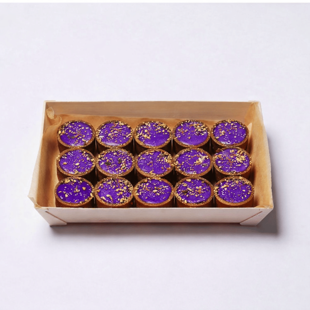 Yuzu Tart with Raspberry Powder