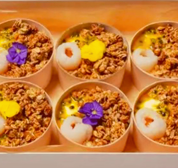 Yoghurt, Granola & Freeze Dried Yuzu Cups