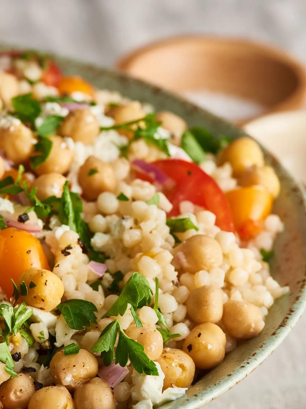 Pearl Couscous, Chickpea, Sweet Potato