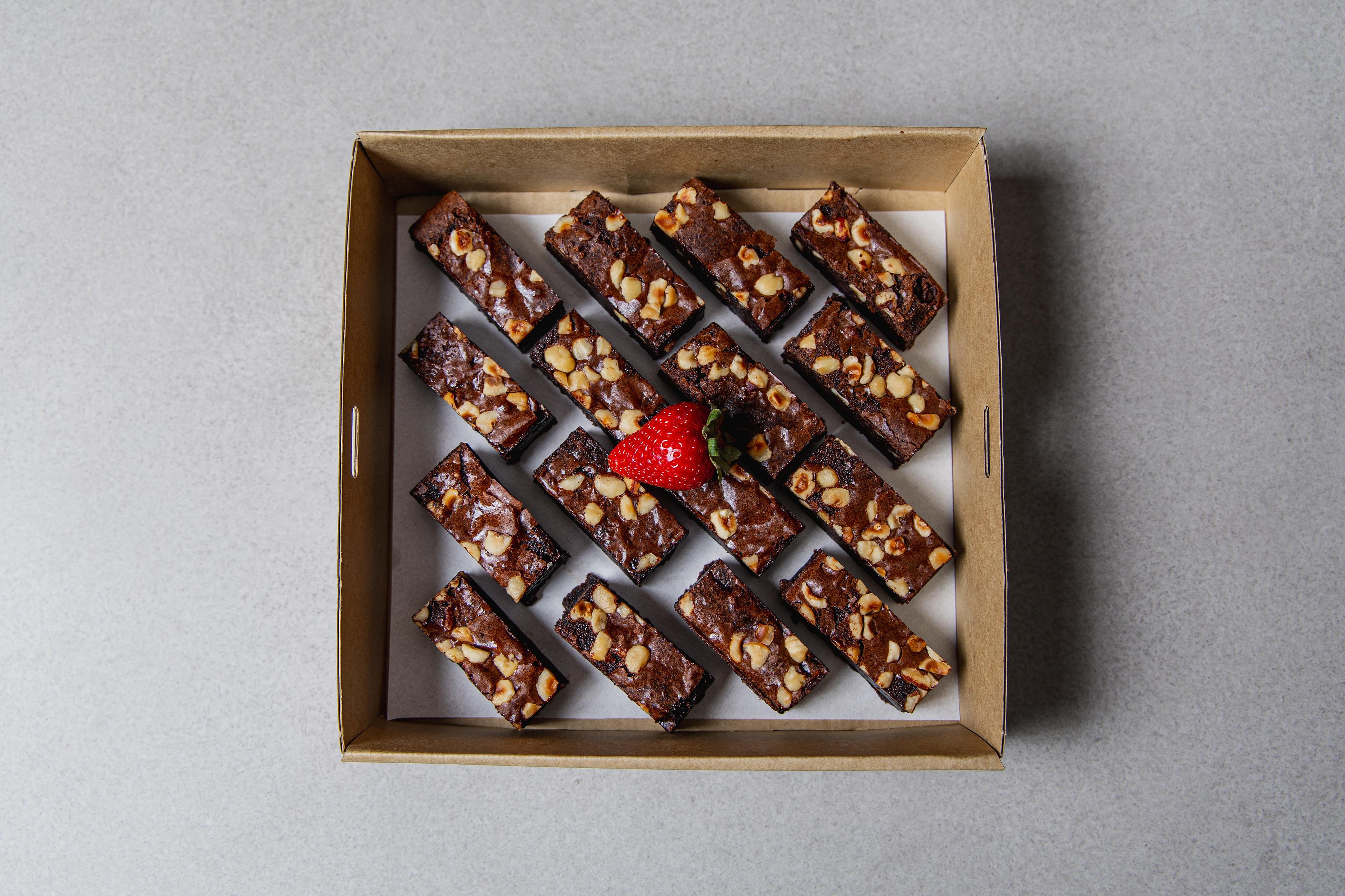 Hazelnut Brownies Platter