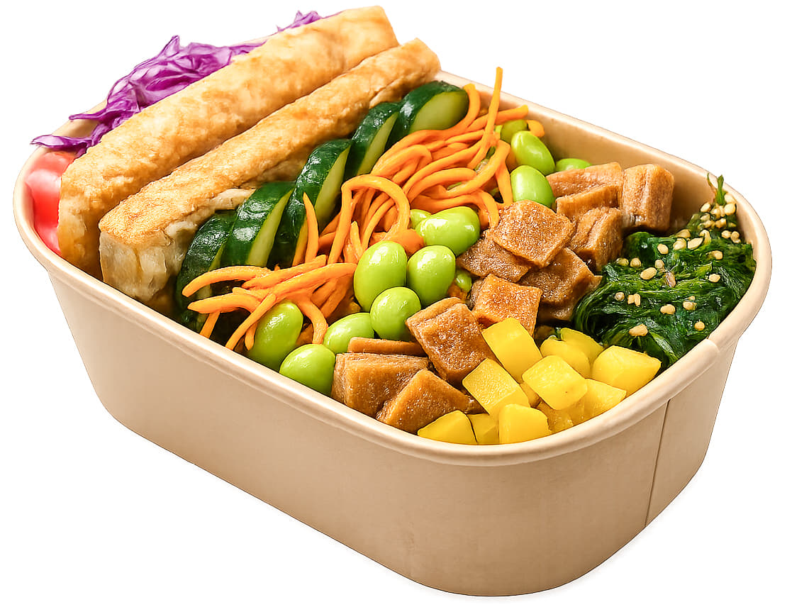 Vegetarian Salad with Tofu Lunch Pack