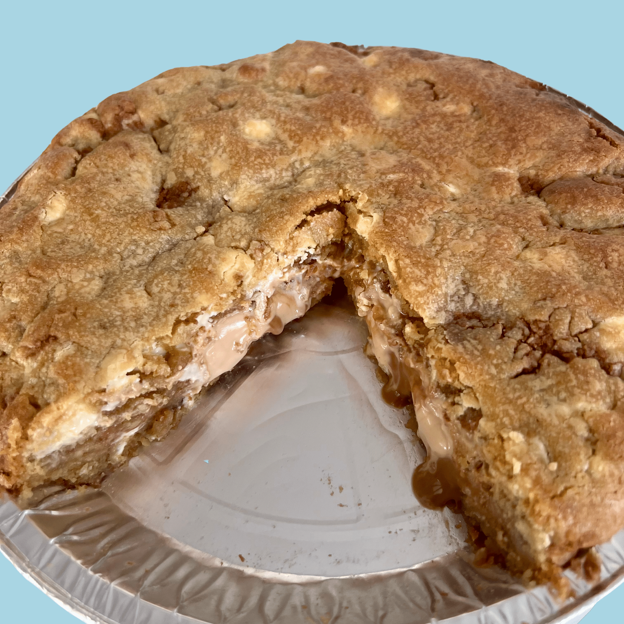 Stuffed Cookie Pie - Biscoff White Choc