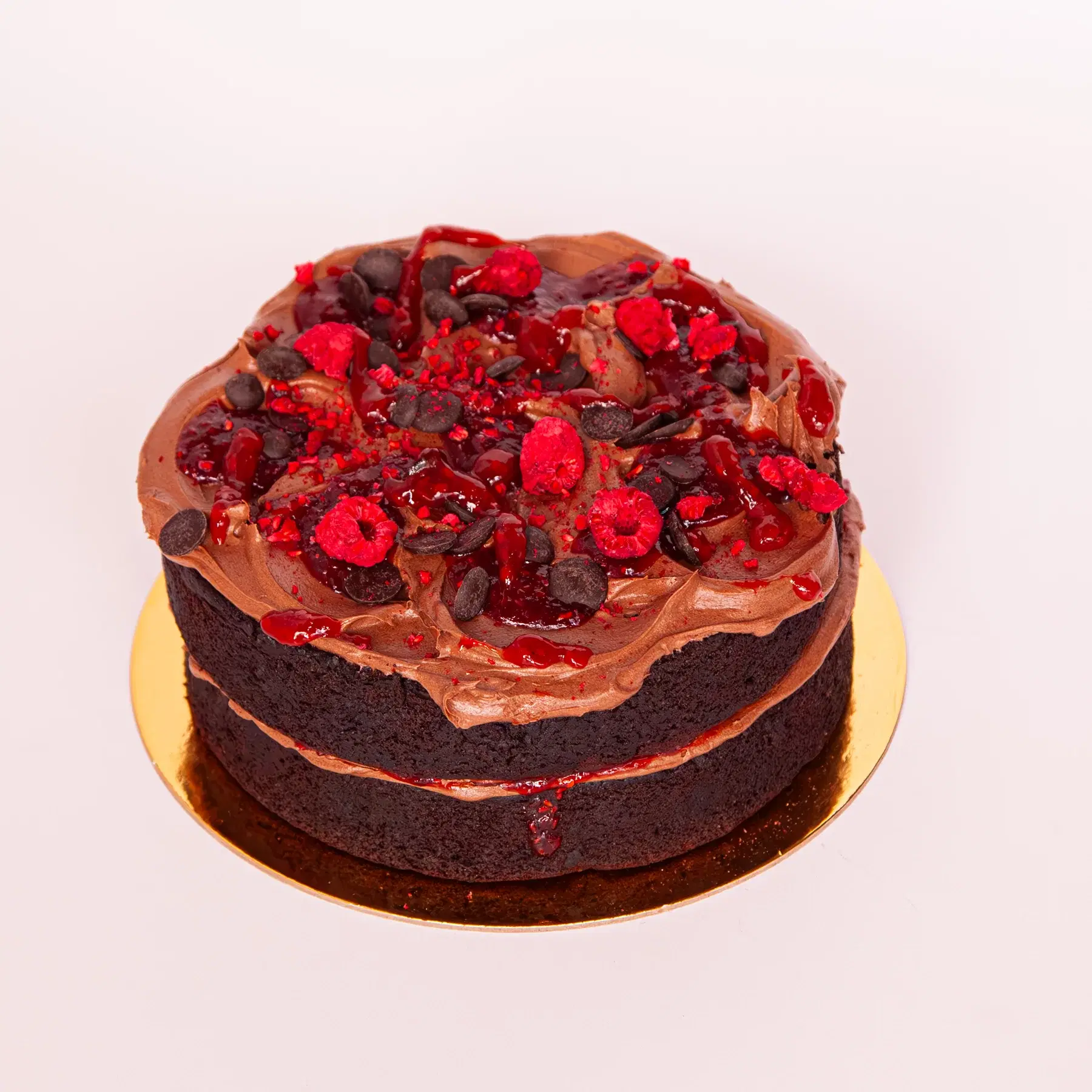 Chocolate Raspberry Cake - Vegan