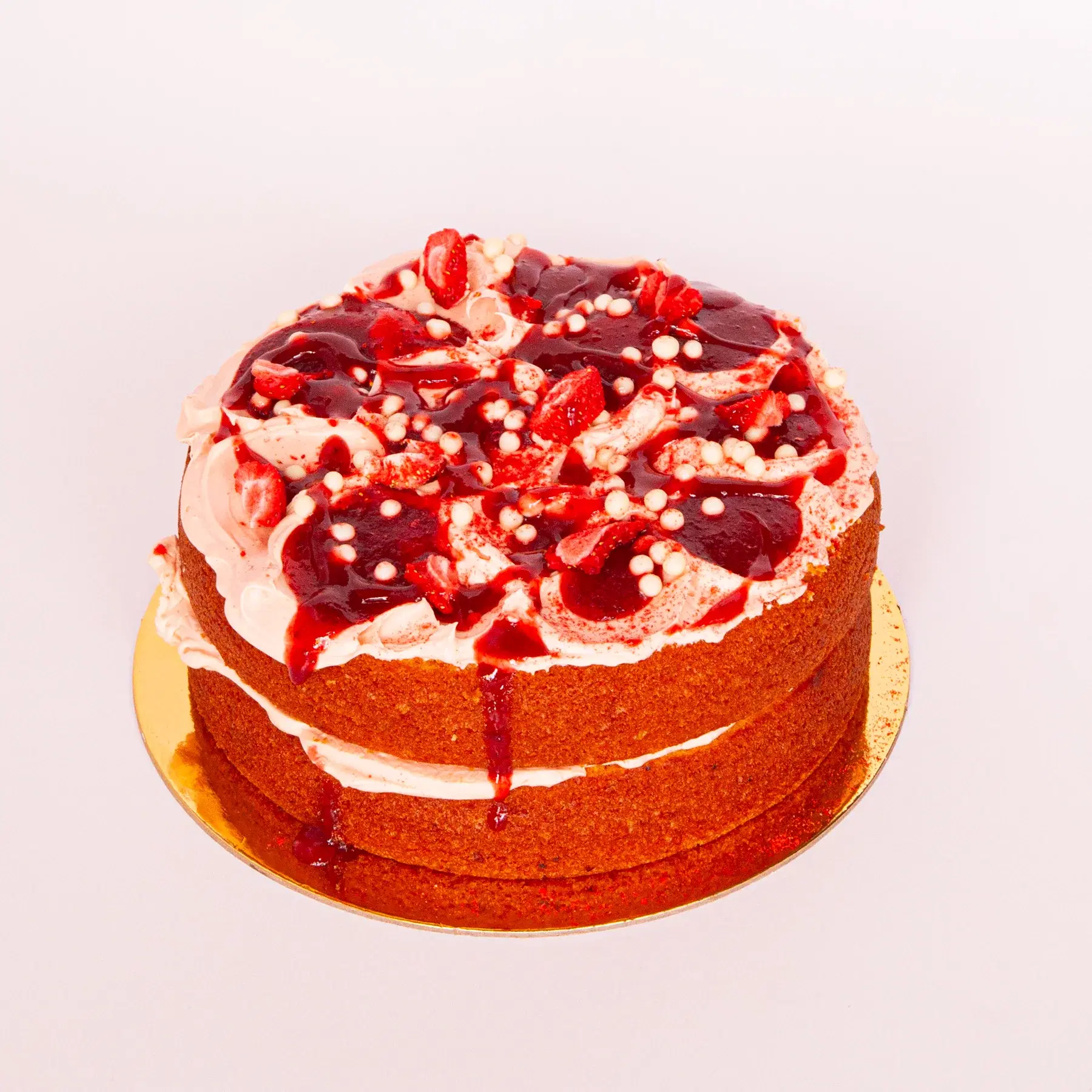 Strawberry & White Chocolate Cake