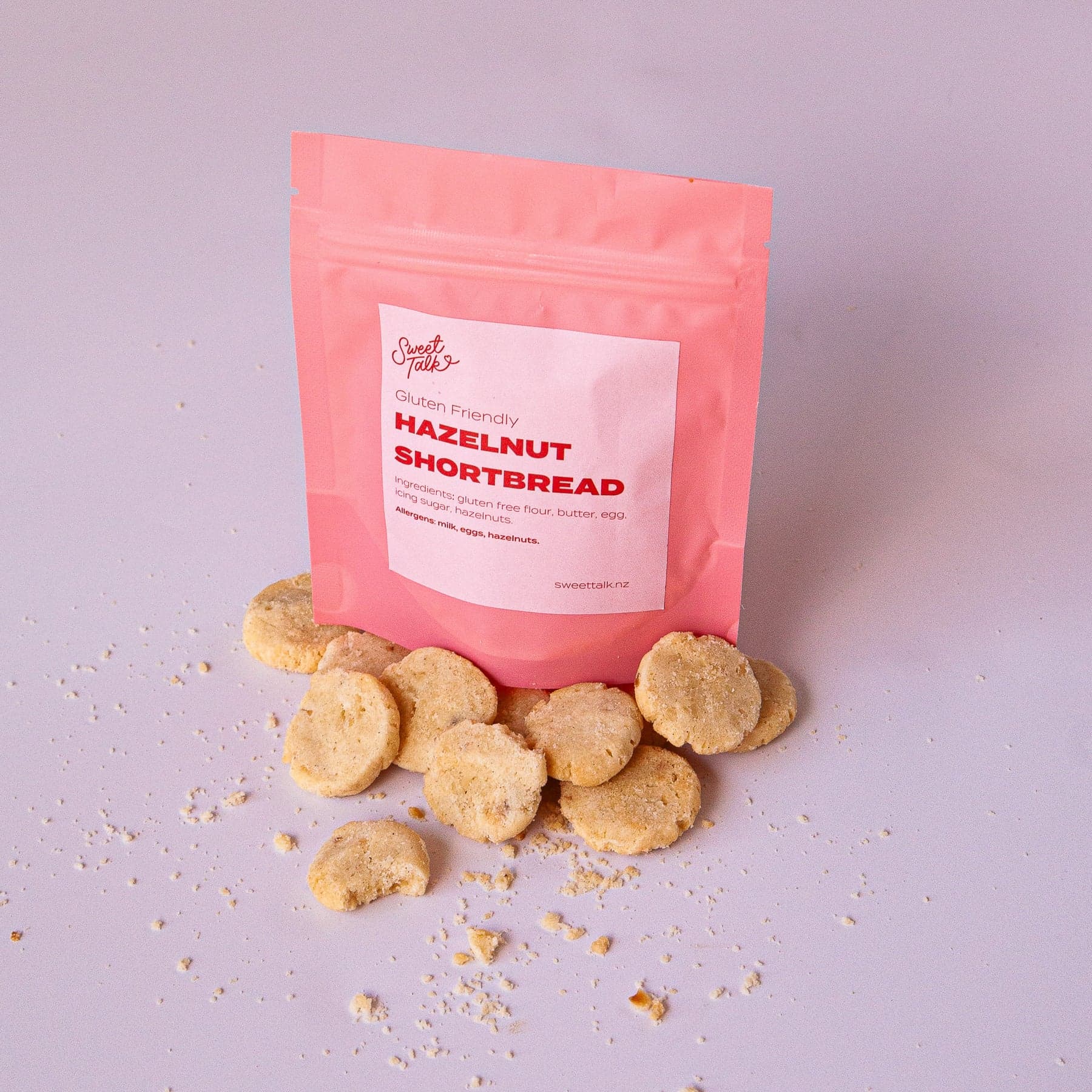 Hazelnut Shortbread Cookie Pouch