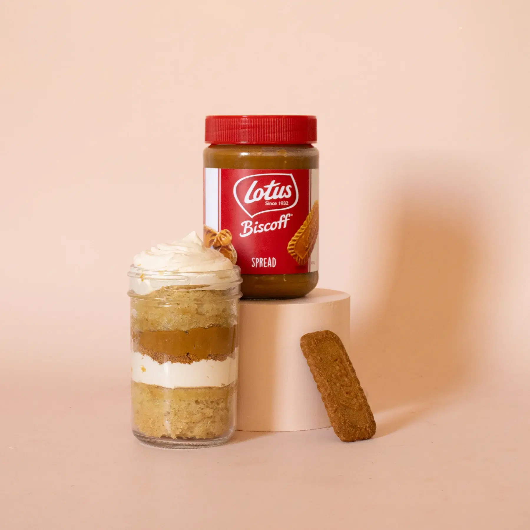 Vegan Biscoff Cake Jar