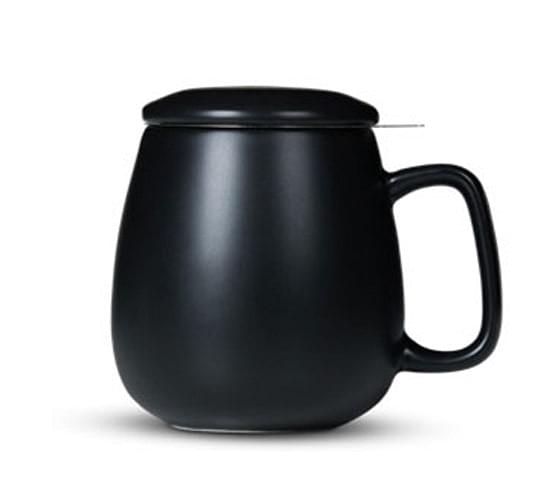 Black Mug with Infuser (350ml)