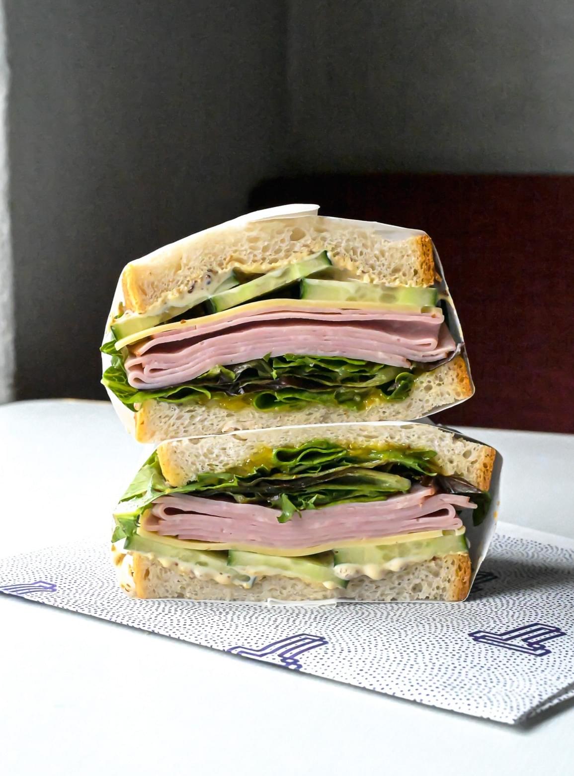 Ham & Swiss Cheese Sandwich