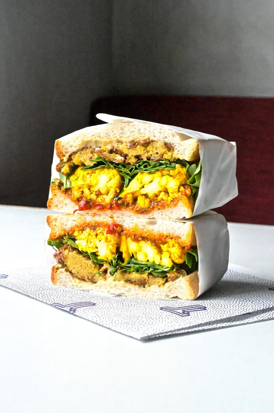 Crushed Falafel Sandwich