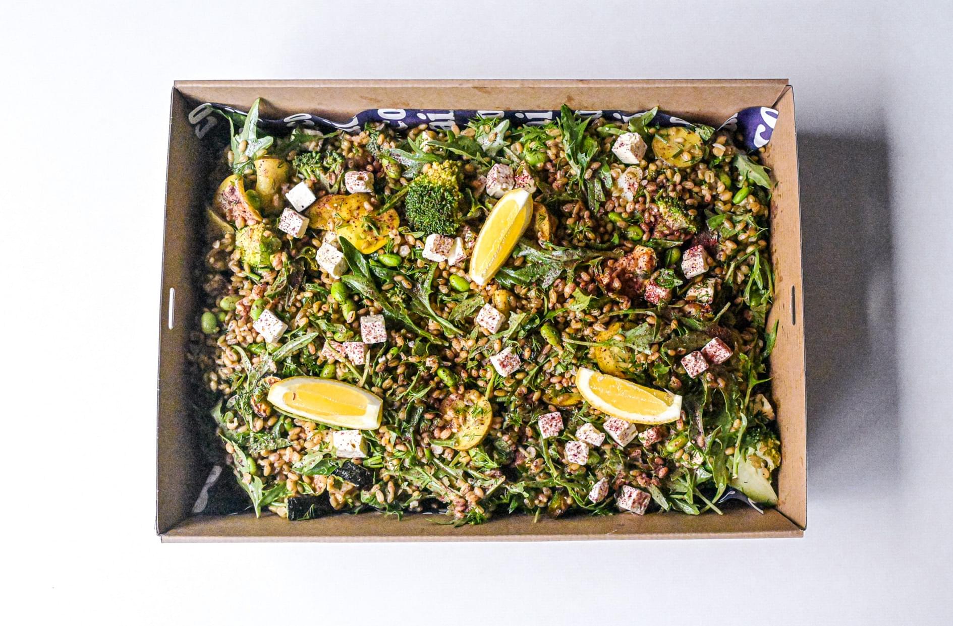 Freekeh, Zucchini & Feta Salad