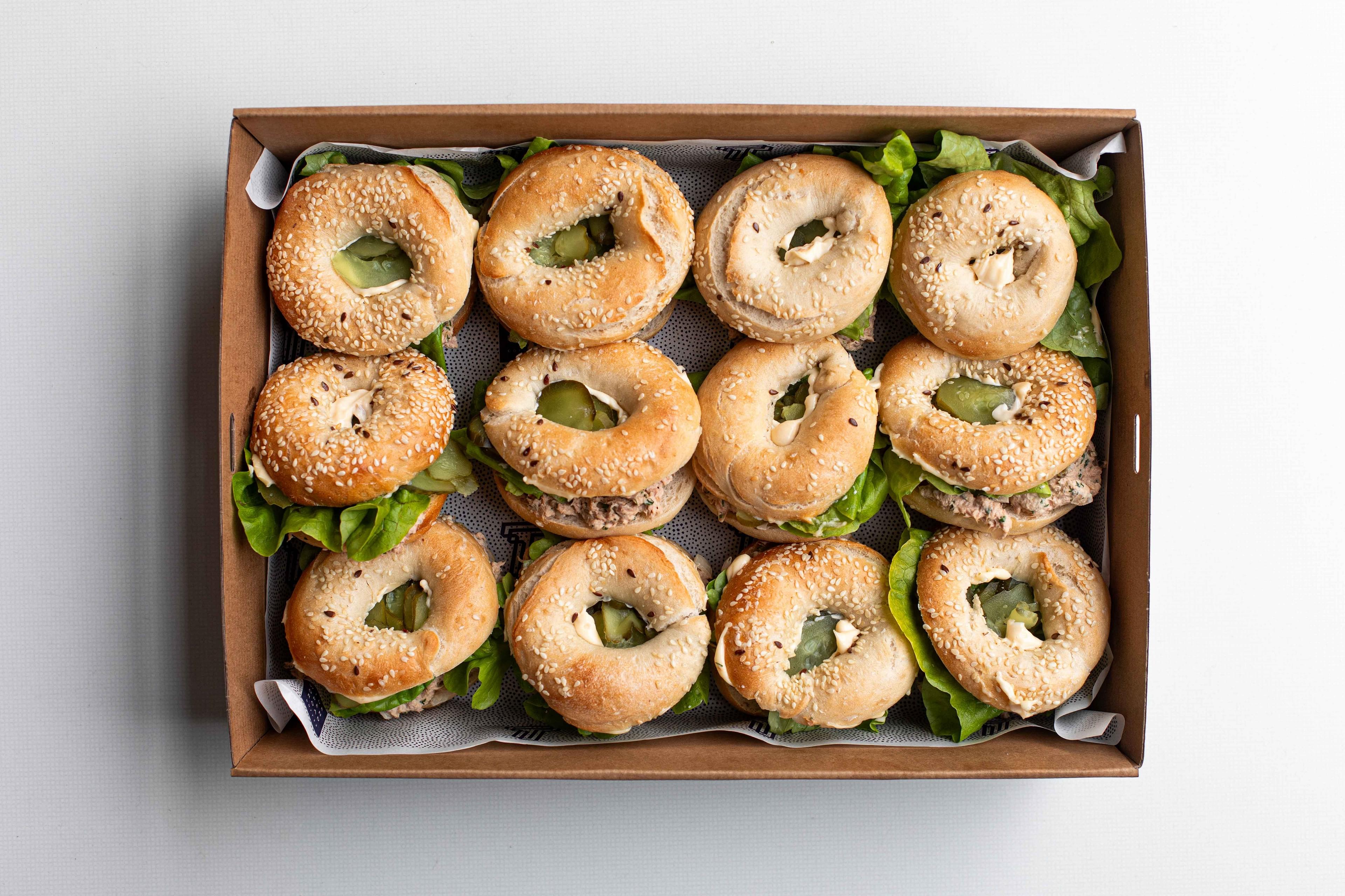 Mini Tuna Bagels