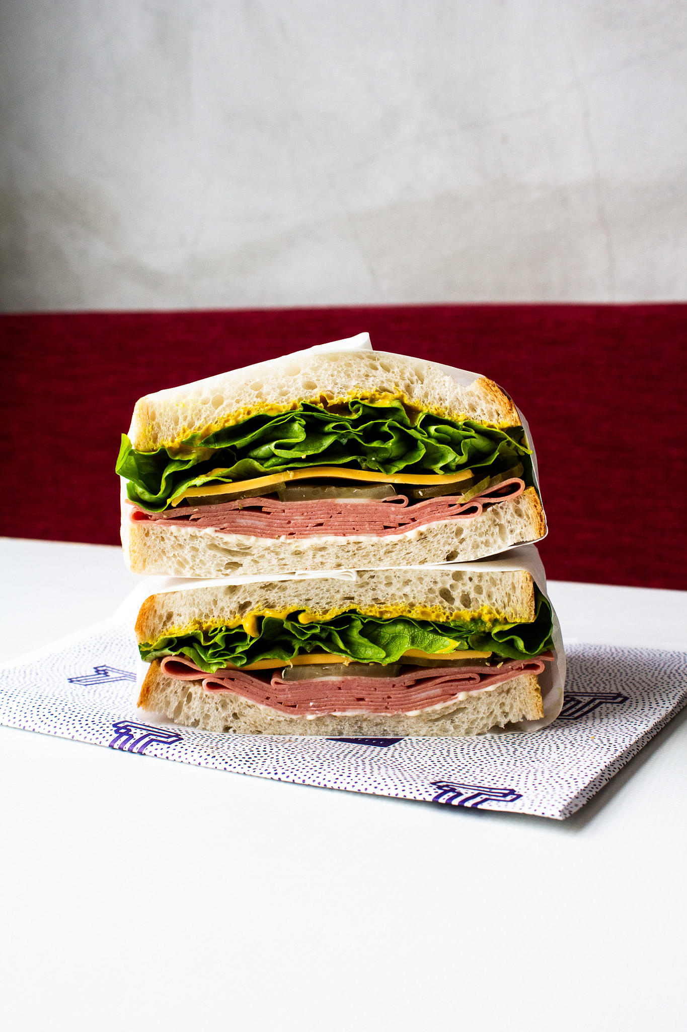 Peppered Mortadella Sandwich