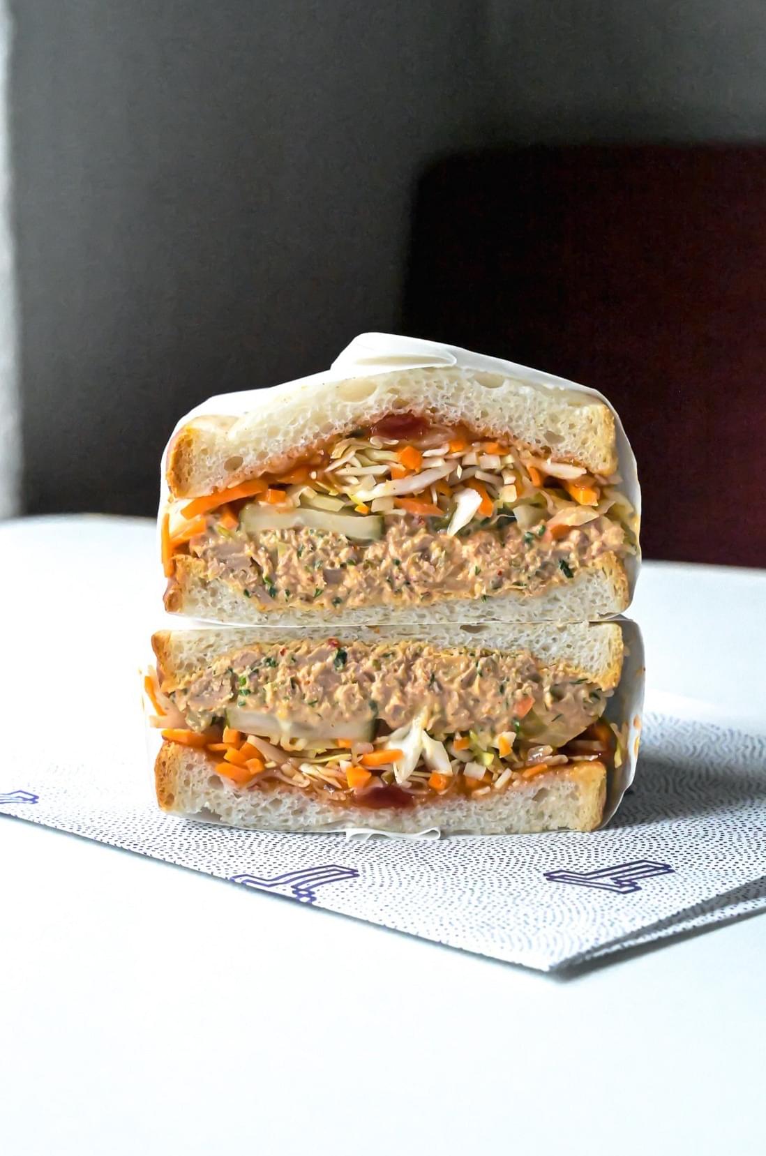 Spicy Tuna & Kimchi Sandwich