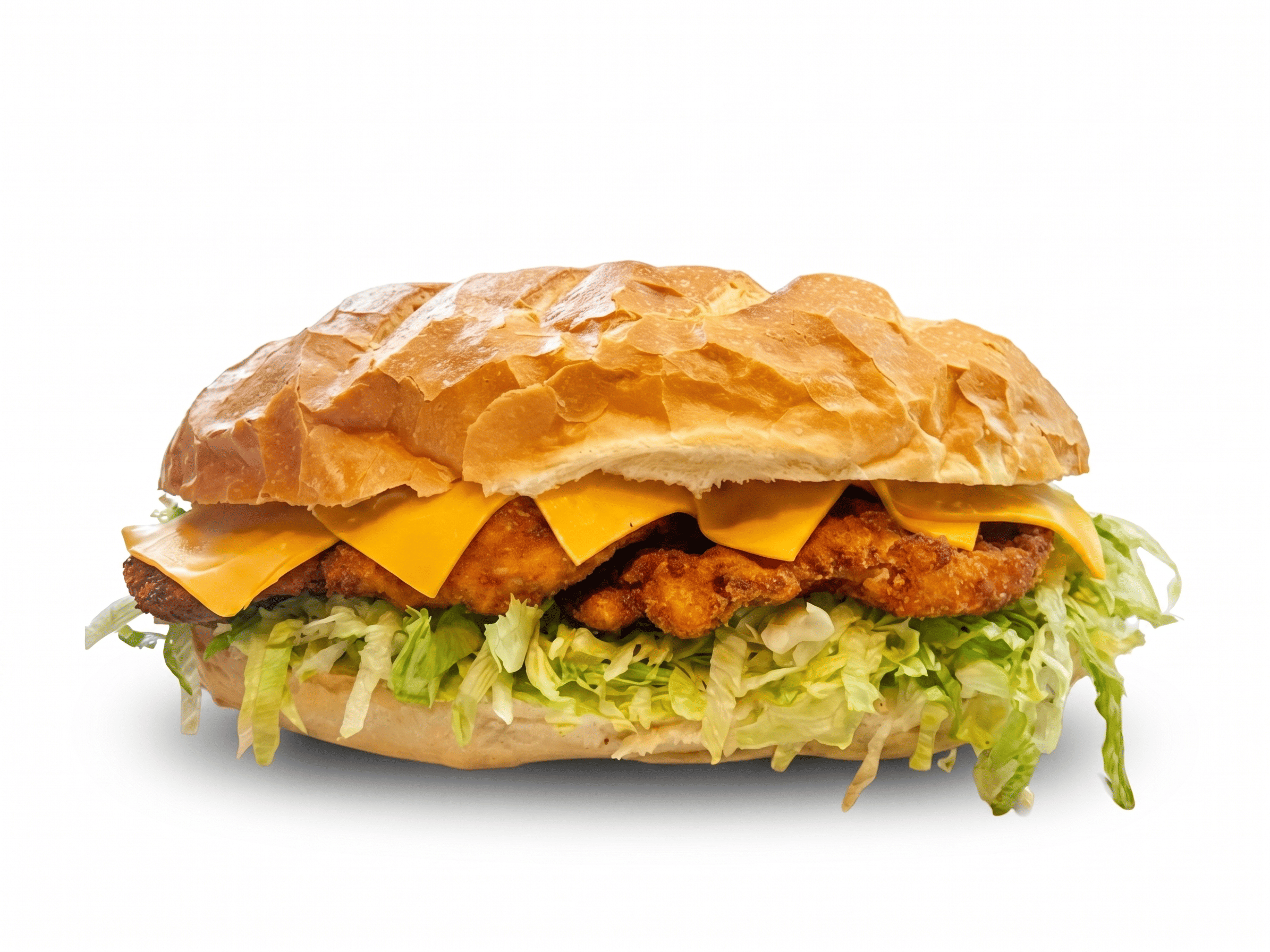 Chicken Schnitzel Huge Sandwich