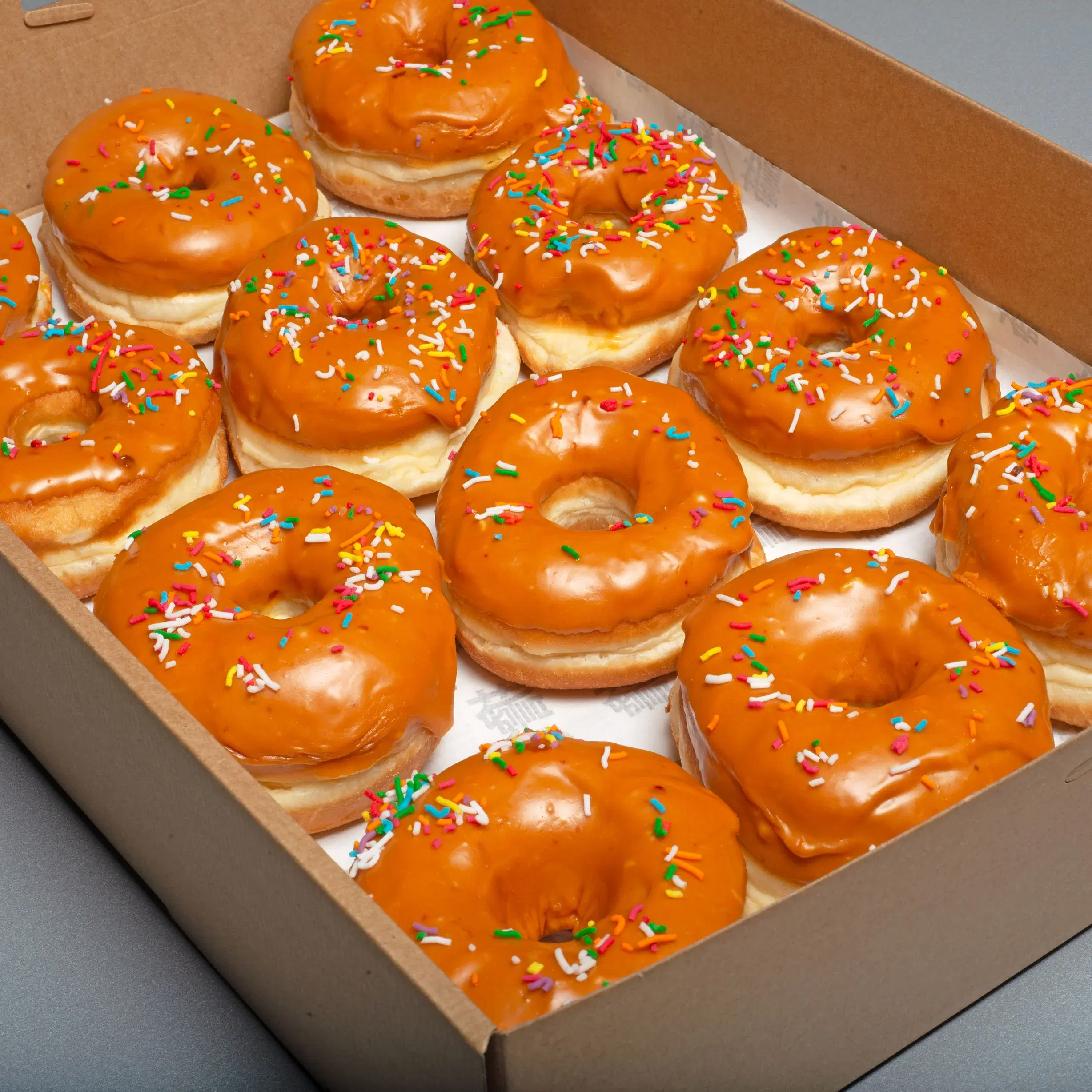 Caramel Glazed Ring Doughnuts