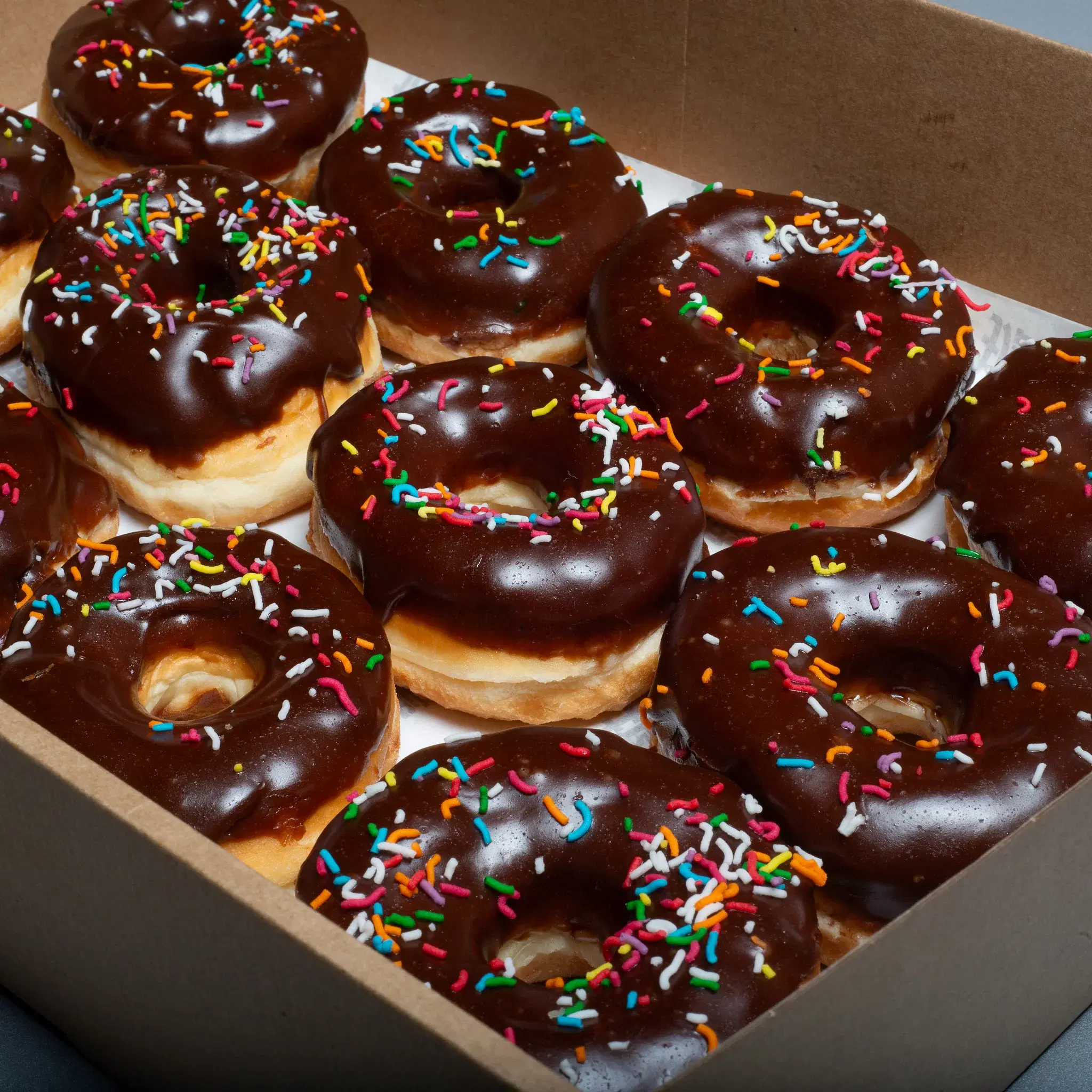 Chocolate Glazed Ring Doughnuts