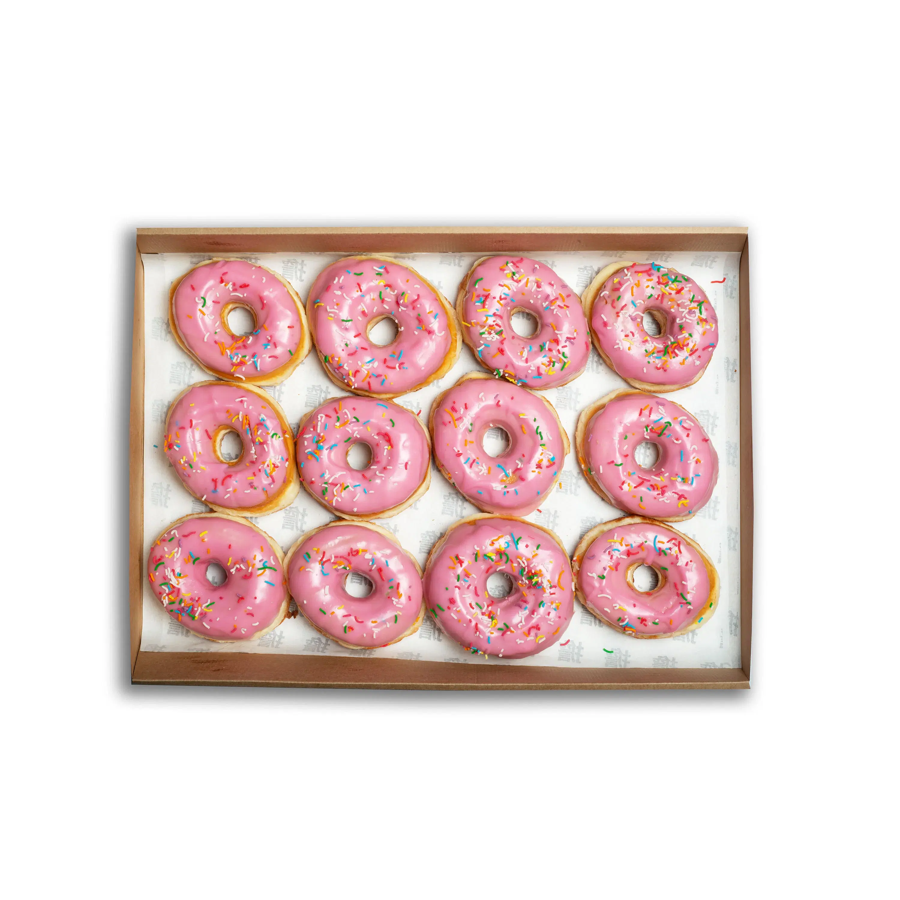 Pink Glazed Ring Doughnuts