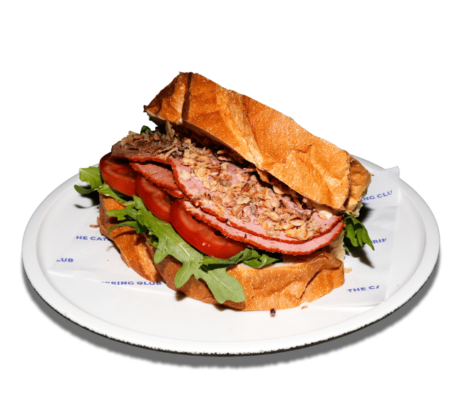 Huge Rare Roast Beef Sandwich