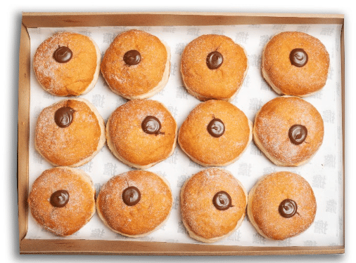 Nutella Filled Doughnuts Platter