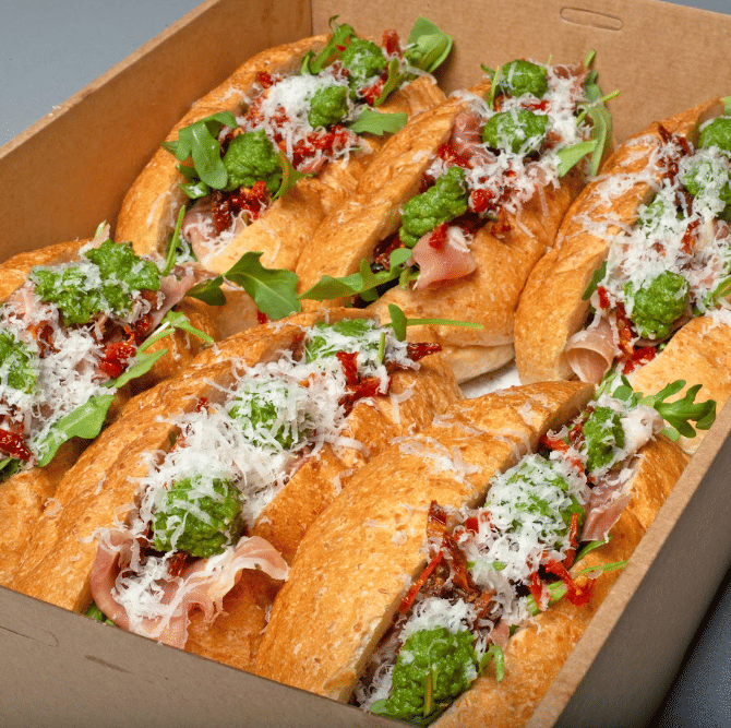 Prosciutto and Parmesan Roll Platter
