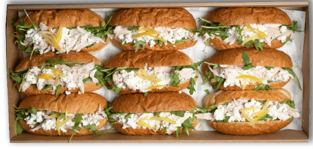 Poached Chicken Roll Platter