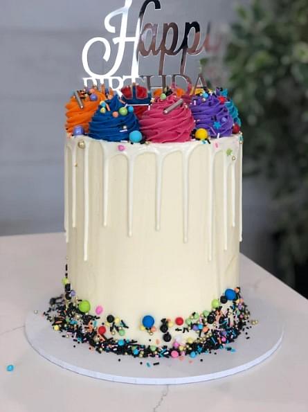 Happy Birthday Swirl Cake