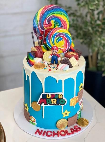Super Mario Drip Cake