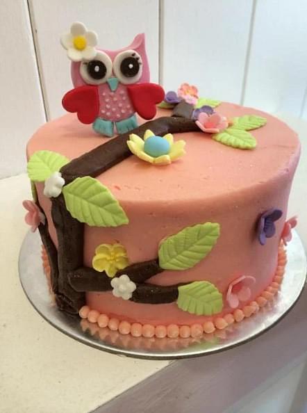 Owl Theme Cake