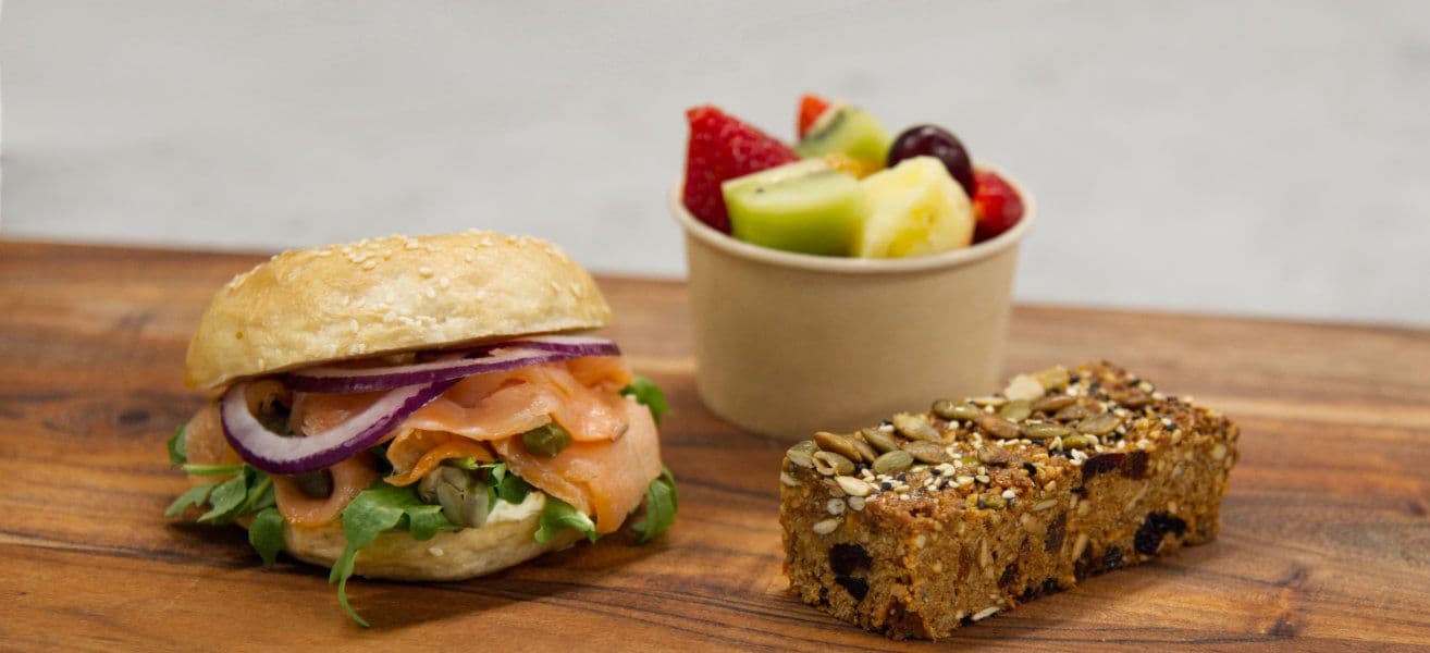 Smoked Salmon Bagel Breakfast Box