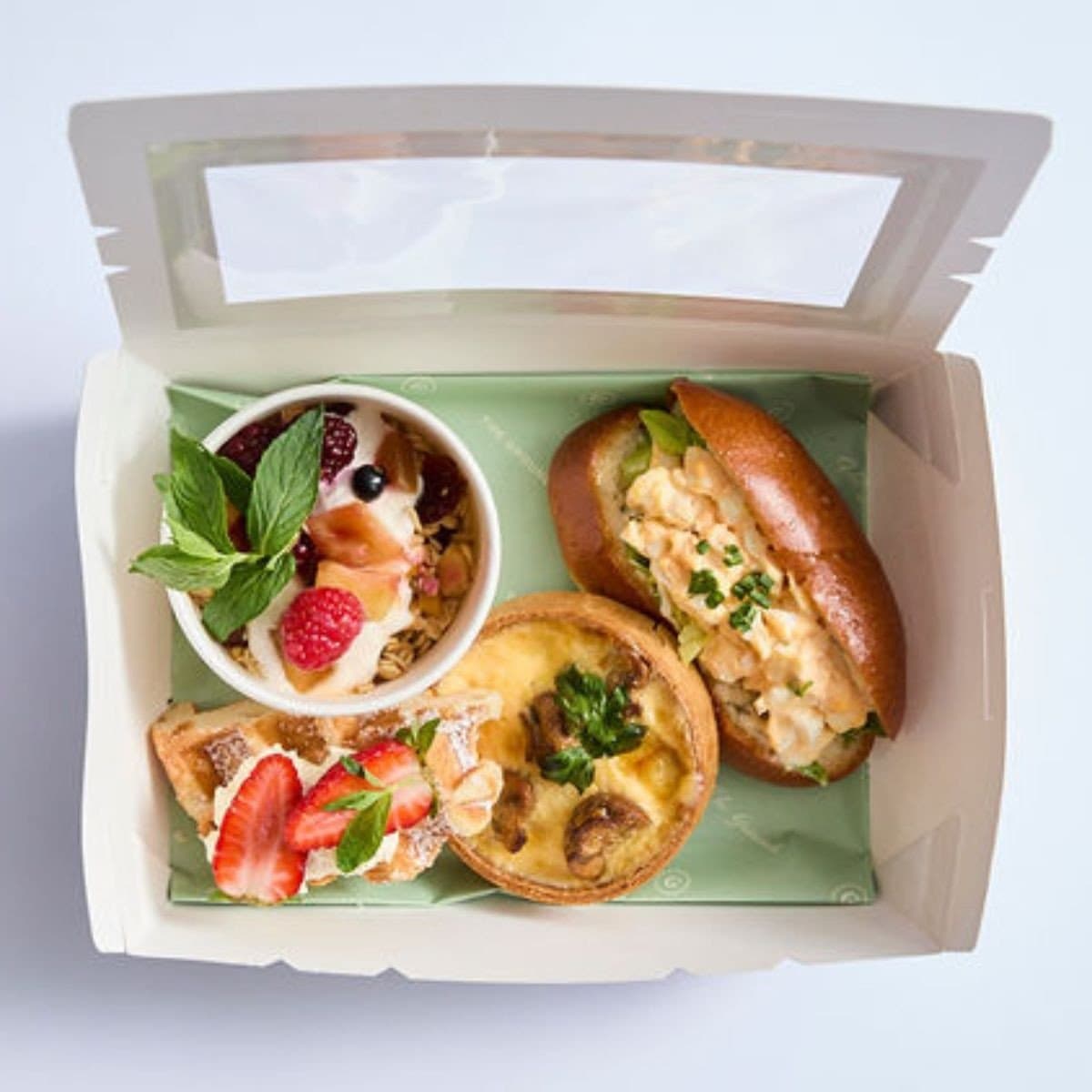 Mushroom Tart Breakfast Box