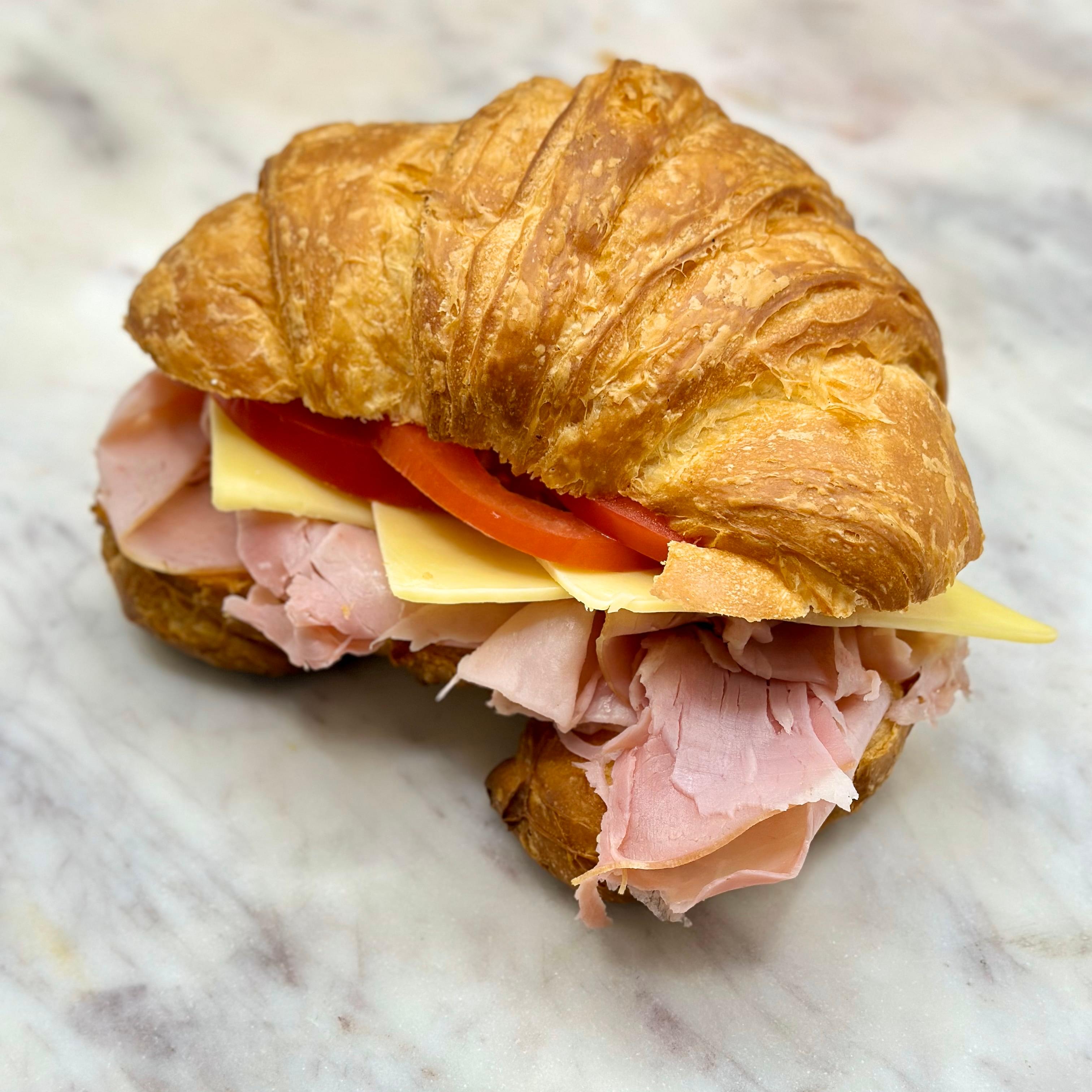 Shaved Ham, Cheddar Cheese & Tomato Croissant