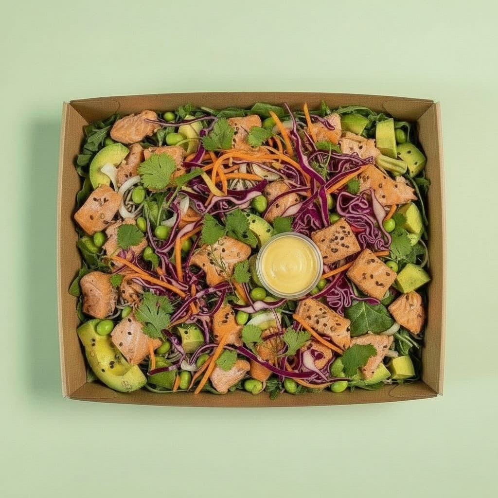 Nori Salmon Crunch Salad