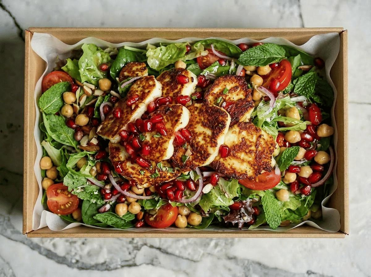 Mixed Green & Halloumi Salad