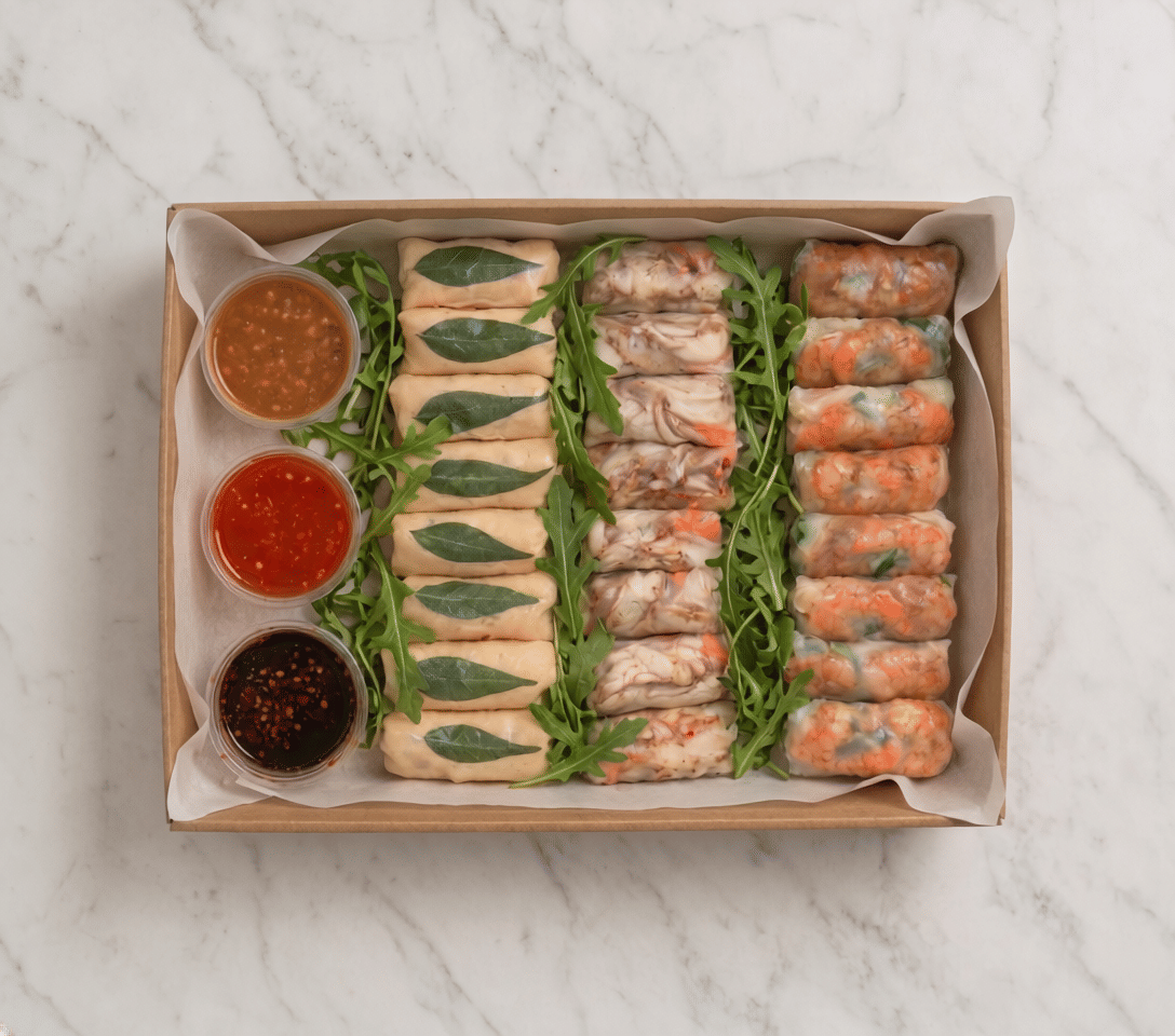 Combination Rice Paper Roll Platter
