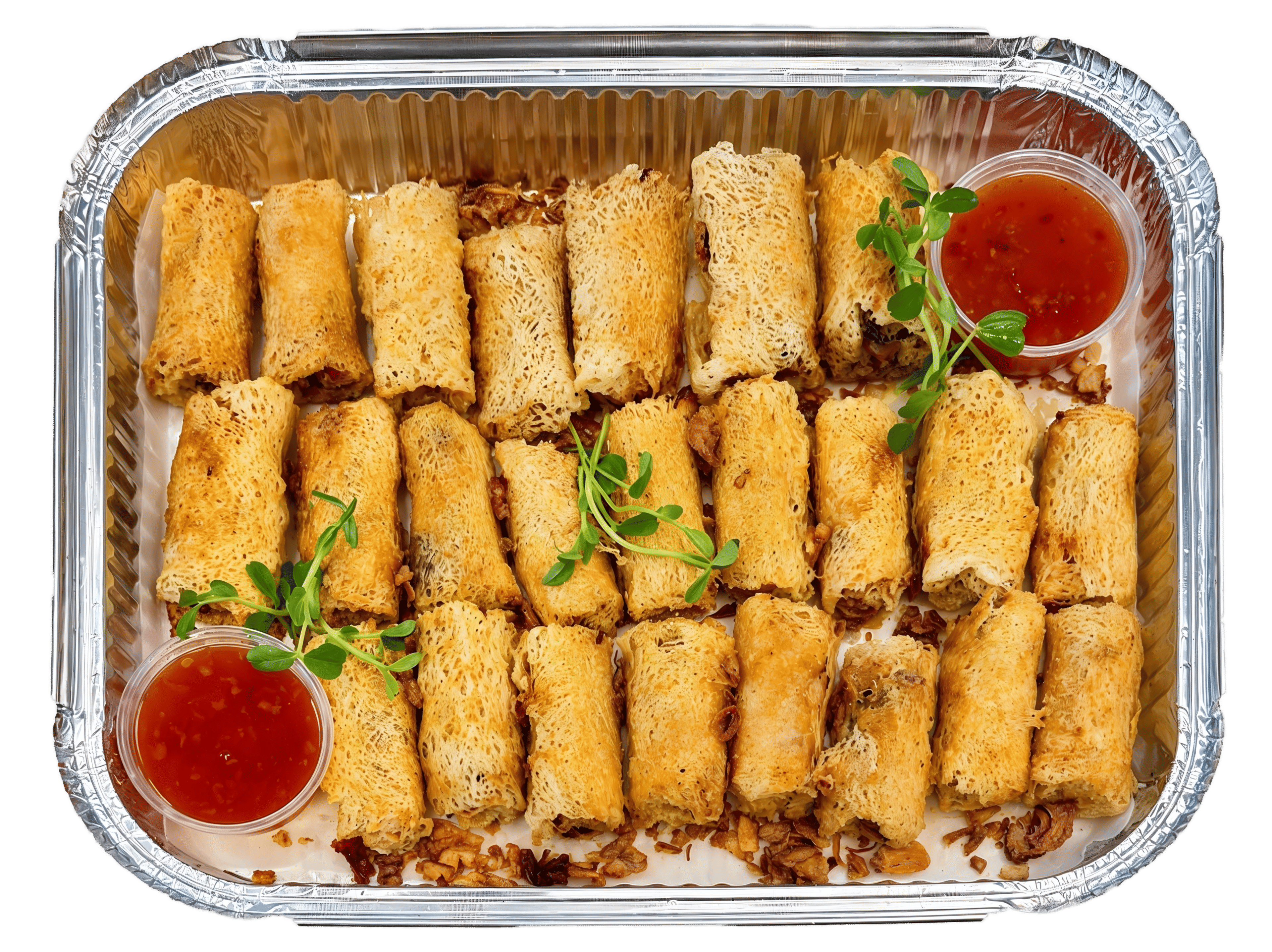 Finger Food - Shrimp & Crab Net Spring Rolls