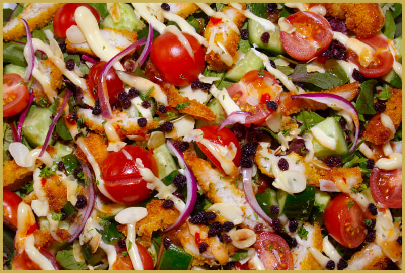 Fried Chicken & Garden Salad